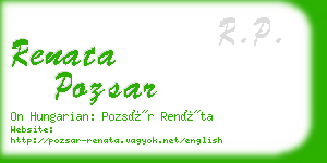 renata pozsar business card